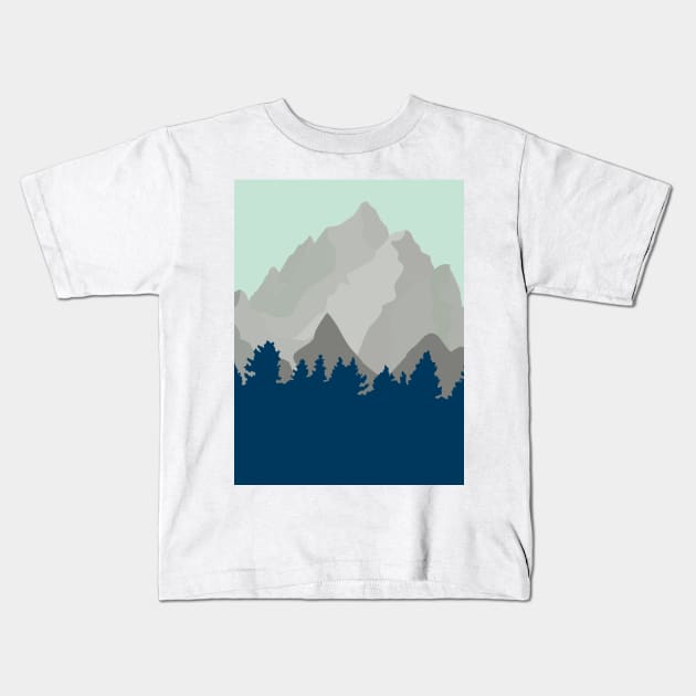 Dark Forrest Kids T-Shirt by Imordinary